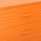 vidaXL Chest of Drawers Orange 80x35x101.5 cm Steel