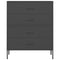 vidaXL Chest of Drawers Anthracite 80x35x101.5 cm Steel
