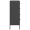 vidaXL Chest of Drawers Anthracite 80x35x101.5 cm Steel