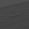 vidaXL Chest of Drawers Anthracite 80x35x101.5 cm Steel
