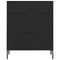 vidaXL Chest of Drawers Black 80x35x101.5 cm Steel