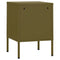 vidaXL Nightstand Olive Green 35x35x51 cm Steel