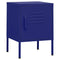 vidaXL Nightstand Navy Blue 35x35x51 cm Steel