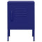 vidaXL Nightstand Navy Blue 35x35x51 cm Steel