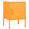 vidaXL Nightstand Mustard Yellow 35x35x51 cm Steel