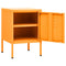 vidaXL Nightstand Mustard Yellow 35x35x51 cm Steel
