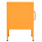 vidaXL Nightstand Mustard Yellow 35x35x51 cm Steel
