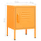 vidaXL Nightstand Mustard Yellow 35x35x51 cm Steel