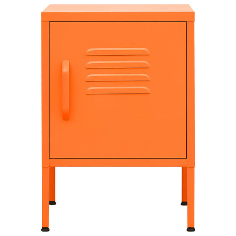 vidaXL Nightstand Orange 35x35x51 cm Steel