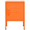 vidaXL Nightstand Orange 35x35x51 cm Steel