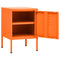 vidaXL Nightstand Orange 35x35x51 cm Steel