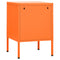 vidaXL Nightstand Orange 35x35x51 cm Steel