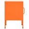 vidaXL Nightstand Orange 35x35x51 cm Steel