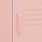 vidaXL Nightstand Pink 35x35x51 cm Steel