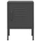vidaXL Nightstand Anthracite 35x35x51 cm Steel