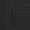 vidaXL Nightstand Black 35x35x51 cm Steel