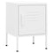 vidaXL Nightstand White 35x35x51 cm Steel