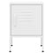 vidaXL Nightstand White 35x35x51 cm Steel