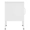 vidaXL Nightstand White 35x35x51 cm Steel