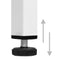 vidaXL Nightstand White 35x35x51 cm Steel