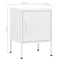 vidaXL Nightstand White 35x35x51 cm Steel