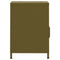 vidaXL Nightstand Olive Green 35x35x51 cm Steel