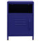 vidaXL Nightstand Navy Blue 35x35x51 cm Steel