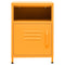 vidaXL Nightstand Mustard Yellow 35x35x51 cm Steel