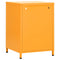 vidaXL Nightstand Mustard Yellow 35x35x51 cm Steel