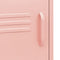 vidaXL Nightstand Pink 35x35x51 cm Steel