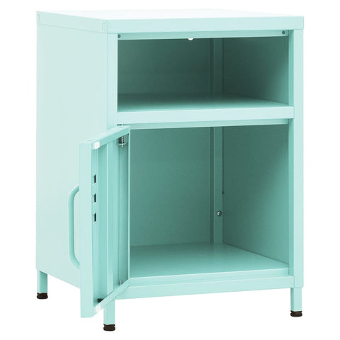 vidaXL Nightstand Mint 35x35x51 cm Steel