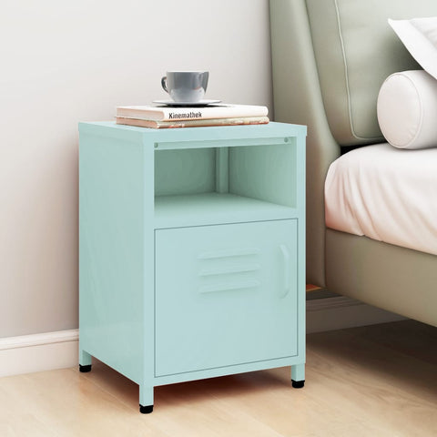vidaXL Nightstand Mint 35x35x51 cm Steel
