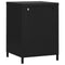vidaXL Nightstand Black 35x35x51 cm Steel