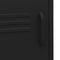 vidaXL Nightstand Black 35x35x51 cm Steel