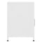 vidaXL Nightstand White 35x35x51 cm Steel