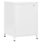 vidaXL Nightstand White 35x35x51 cm Steel