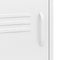 vidaXL Nightstand White 35x35x51 cm Steel