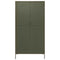 vidaXL Wardrobe Olive Green 90x50x180 cm Steel