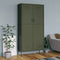 vidaXL Wardrobe Olive Green 90x50x180 cm Steel