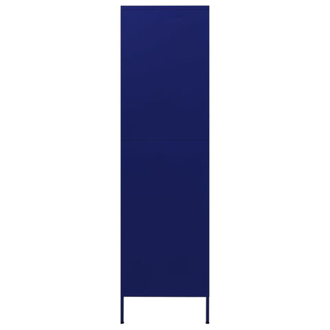 vidaXL Wardrobe Navy Blue 90x50x180 cm Steel