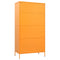 vidaXL Wardrobe Mustard Yellow 90x50x180 cm Steel