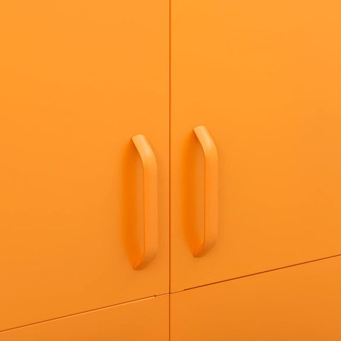 vidaXL Wardrobe Mustard Yellow 90x50x180 cm Steel