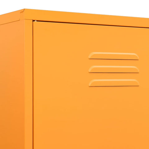 vidaXL Wardrobe Mustard Yellow 90x50x180 cm Steel