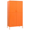 vidaXL Wardrobe Orange 90x50x180 cm Steel