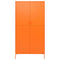 vidaXL Wardrobe Orange 90x50x180 cm Steel