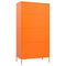 vidaXL Wardrobe Orange 90x50x180 cm Steel