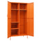 vidaXL Wardrobe Orange 90x50x180 cm Steel