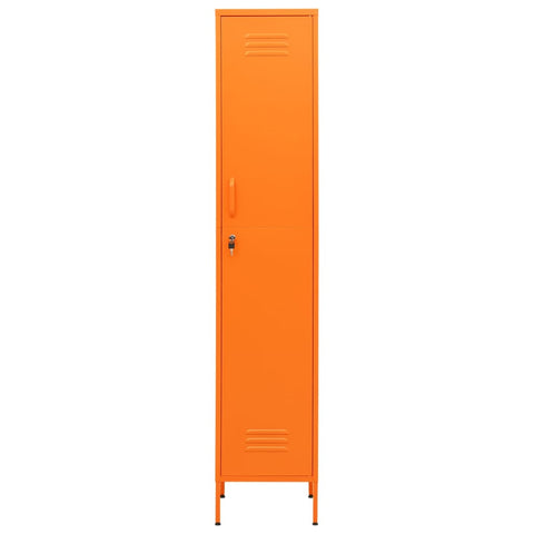 vidaXL Locker Cabinet Orange 35x46x180 cm Steel