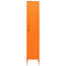 vidaXL Locker Cabinet Orange 35x46x180 cm Steel