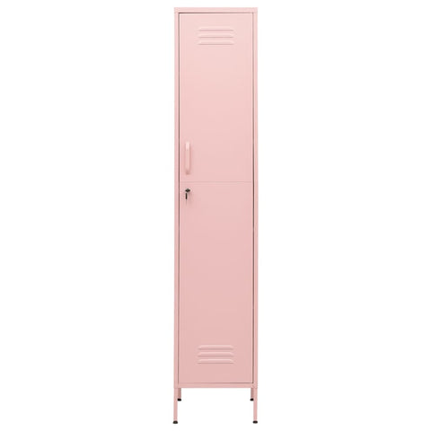 vidaXL Locker Cabinet Pink 35x46x180 cm Steel